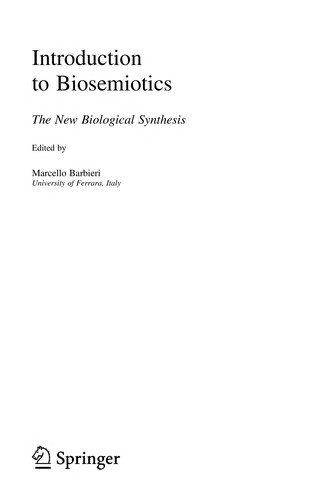 Introduction to biosemiotics cover